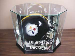Ohio State Buckeyes Glass Football Helmet Display Case NFL NCAA UV 