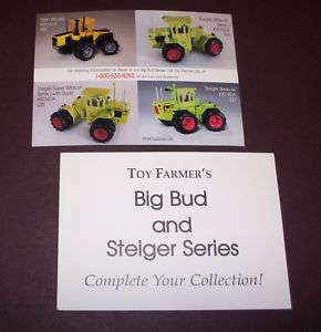 THE TOY FARMER, BIG BUD & STEIGER SERIES POST CARD  