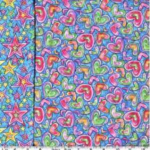  45 Wide Lucky Charms Double sided Quilted Turquoise 
