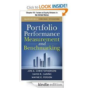 Portfolio Performance Measurement and Benchmarking, Chapter 15 