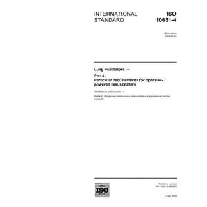 ISO 10651 42002, Lung ventilators   Part 4 Particular requirements 