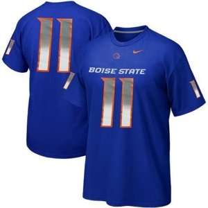  Boise State Broncos Football Replica T Shirt (Blue 