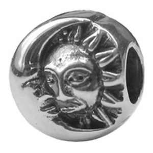  Zable Sterling Silver Sun Moon Bead Charm BZ 1714 Zable Jewelry