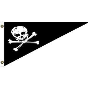  Pirate Nylon Bow Pennant 10in x 15in Patio, Lawn & Garden