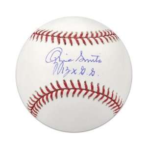  Ozzie Smith Autographed Baseball   13 x GG Inscription 