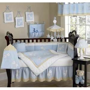  JoJo Designs 9 Piece Baby Crib Bedding Set   Blue Dragonfly Baby