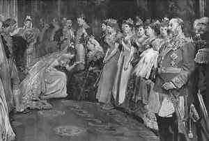 QUEEN VICTORIA Debutante presented at Court.Royal.1893  