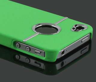 DELUXE COVER W/CHROME FOR iPhone 4S 4G CASE