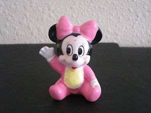Vintage Disney Minnie Mouse Baby Pink Figurine  