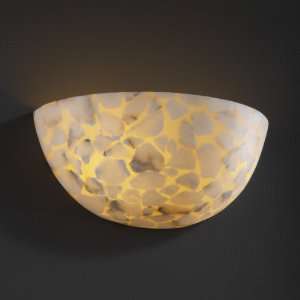 Design ALR 1355, Alabaster Rocks Alabaster Glass Wall Sconce Lighting 