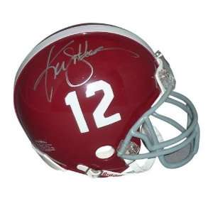  Autographed Ken Stabler Mini Helmet   Alabama Crimson Tide 