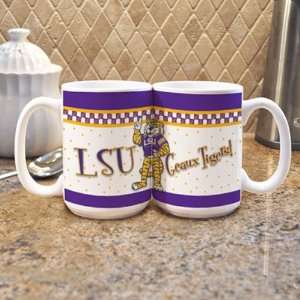  LSU Tigers NCAA 15oz. White Game Day Mug (Single Mug 
