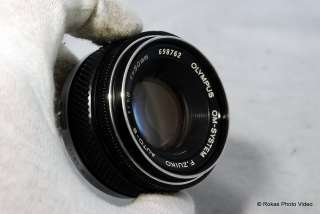 Olympus OM Zuiko 50mm f1.8 lens manual focus rated A  