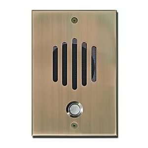   Vision DP 6232P Door Plate with Color Camera for Pan KSU Antique Brass
