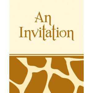  Animal Print Party Invitations   Giraffe Health 