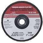 Milwaukee 48 80 3009 7 by 7/8 Inch 36 Grit Flap Disc