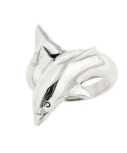 Sterling Silver Dolphin Ring  