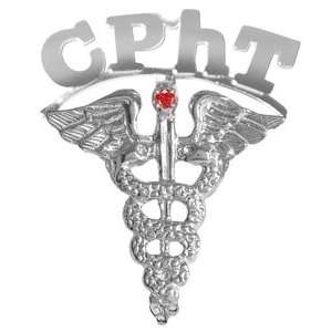 NursingPin   Certified Pharmacy Technician CPhT Ruby Graduation Pin in 