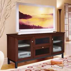 Arts and Crafts 62 inch Dark Cherry TV and Entertainment Center 