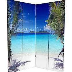 Canvas Double sided 6 foot Ocean Room Divider (China)  