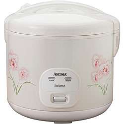 Aroma 10 cup Cooked Capacity Cool touch Floral Rice Cooker   