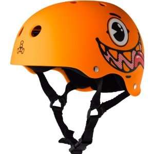  Triple Eight Helmet Maloof Oc Large Orange Rubber Skate 