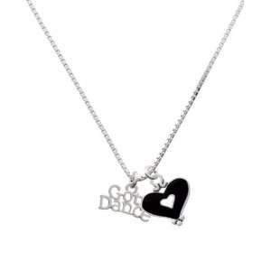 Gotta Dance and Black Heart Charm Necklace