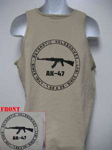 AK 47 TANK TOP T SHIRT  