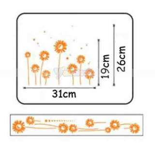New beautifully Small African Daisy Sticker Orange personalize your 