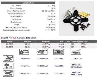 EMAX BL2815/09 920KV Outrunner Motor for RC Airplane  