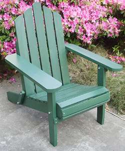 Green Adirondack Lawn Chair  