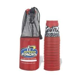  Speed Stacks Competition Cups Red Checkers with Carry Bag 