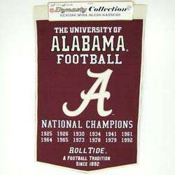 Alabama Crimson Tide Football Championship Banner  