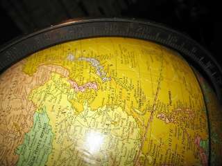   Crams Imperial World 12 Globe W Twin Bronze Atlas Holding Globe COOL