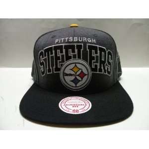  Mitchell and Ness NFL Pittsburgh Steelers Gray Arch 2 Tone 