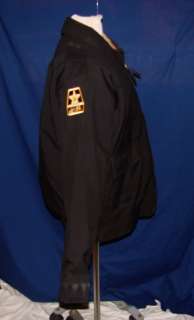 Black LawPro Security jacket, Coat w/ removable lining  
