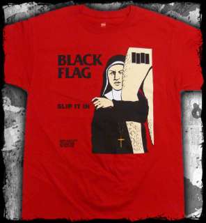 Black Flag   Slip It In nun   punk   official t shirt  