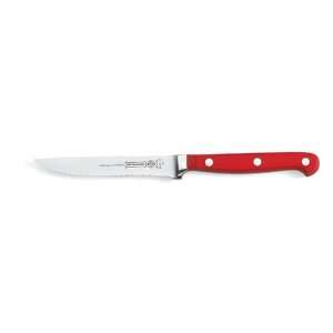  Mundial 5100 Series 4 Inch Steak Knife with Serrated Edge, Red 