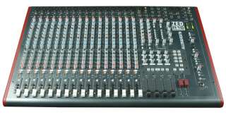heath zed r16 16 channel recording console with firewire and adat i o 