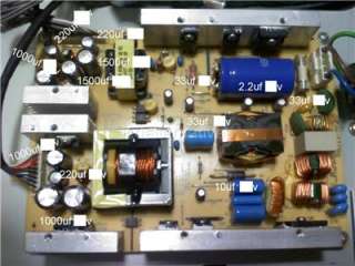 Repair Kit, Viewsonic n2752w, LCD TV, Capacitors 729440901127  