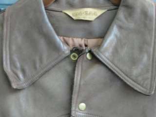 Very Cool Vintage Worn In Leather ZIG ZAG Mens Jacket 40R  