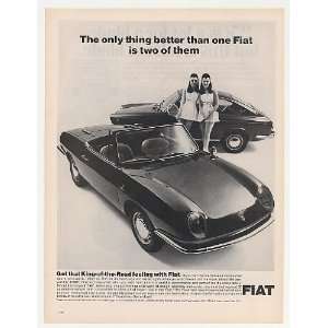 1967 Fiat Model 850 Convertible and 850 Coupe Print Ad  