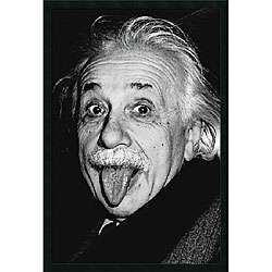 Albert Einstein   Funny Face Gel coated Textured Art  