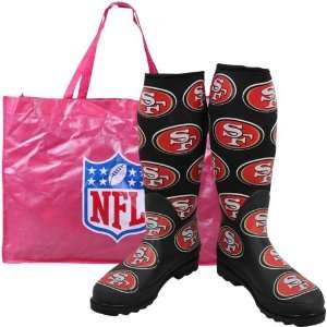   San Francisco 49ers Ladies Black Enthusiast Boots