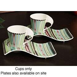 Villeroy & Boch New Wave Caffe Bamboo Espresso Cups (Set of 6 