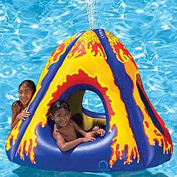 Poolmaster Erupting Volcano Island Inflatable Waterpark   