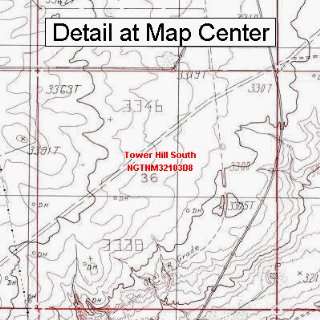  USGS Topographic Quadrangle Map   Tower Hill South, New 