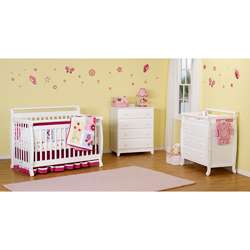 DaVinci Emily 4 in 1 Crib with Toddler Rail in White  