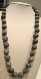 STUNNING VTG MIRIAM HASKELL BLUE CORAL BEAD NECKLACE CIRCA 1970  