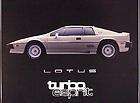 Lotus Turbo Esprit  White, A Very Rare Car Poster  )